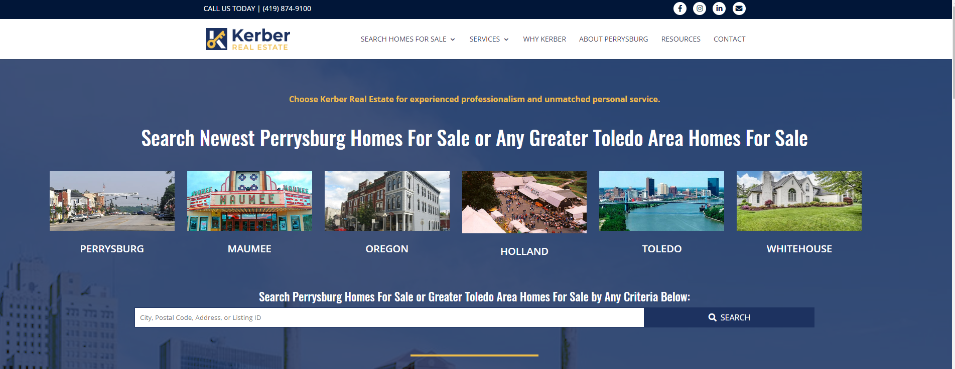 Welcoming New Real Estate Website Design / SEO Client From Toledo